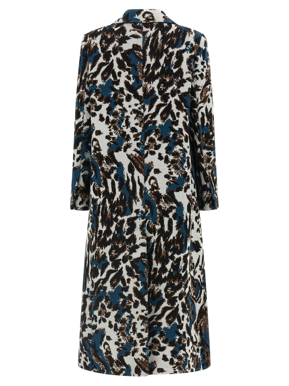 Missoni Animalier Multicolor Wool Jacquard Coat