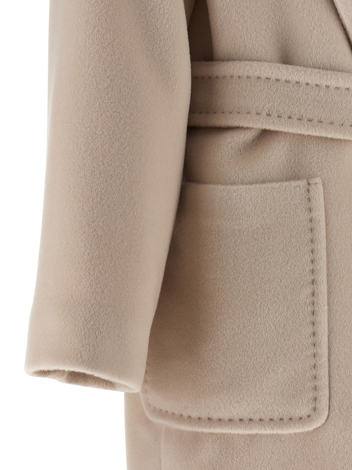 Max Mara Studio Cloruro Beige Alpaca-Wool Coat