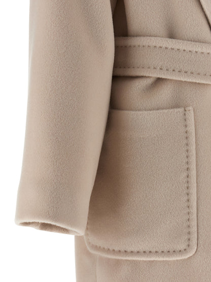 Max Mara Studio Cloruro Beige Alpaca-Wool Coat