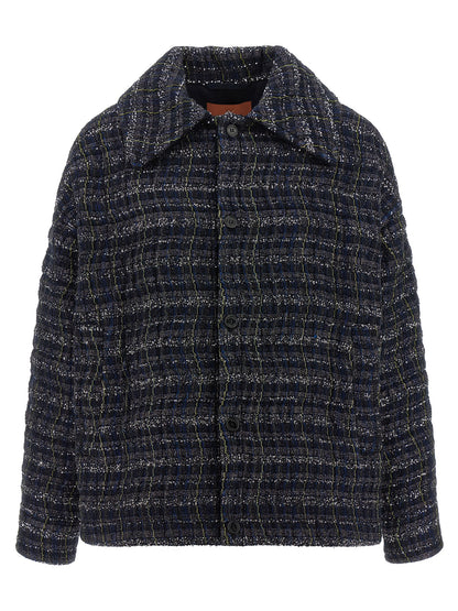Missoni Blue Lamé Viscose Overshirt
