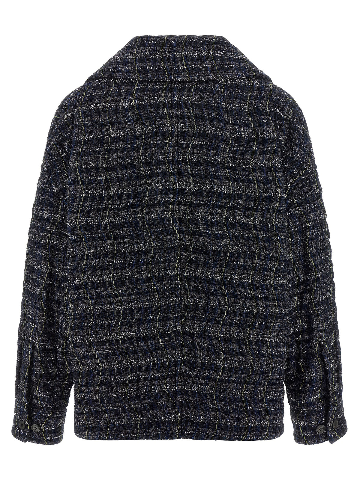 Missoni Blue Lamé Viscose Overshirt