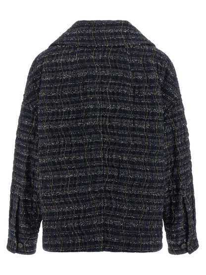 Missoni Blue Lamé Viscose Overshirt