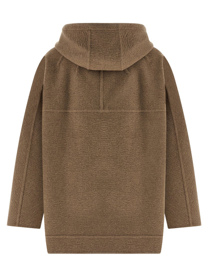 Max Mara Gradi Brown Washed Cashmere Coat