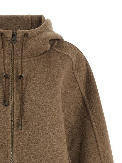 Max Mara Gradi Brown Washed Cashmere Coat