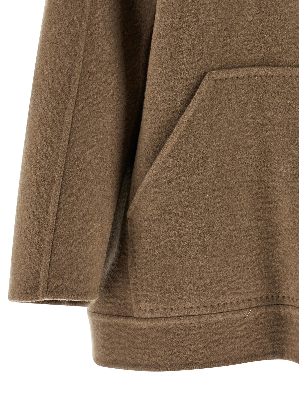 Max Mara Gradi Brown Washed Cashmere Coat