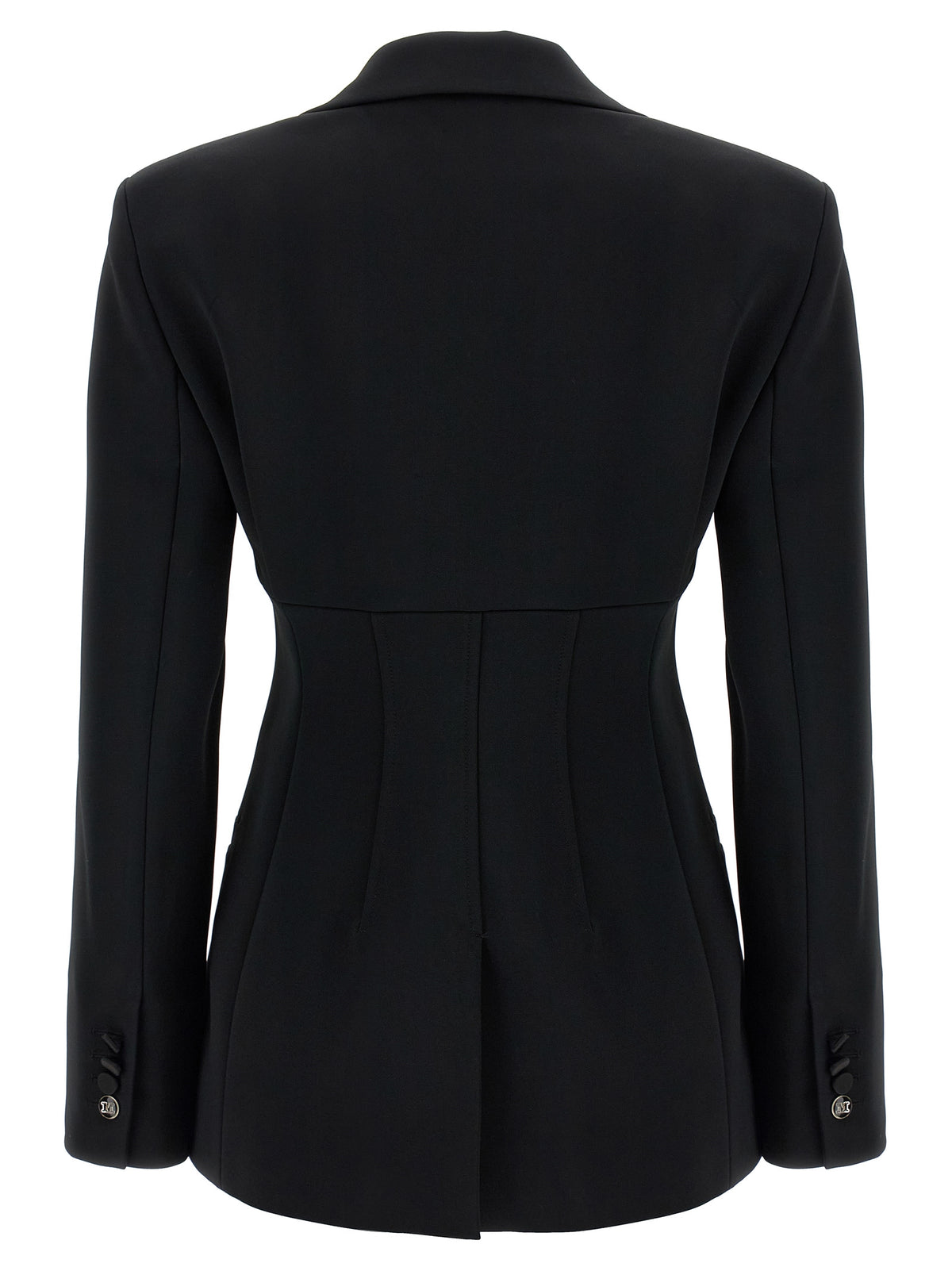 Max Mara Oreste Stretch Viscose Blazer in Black