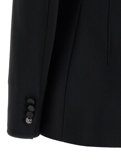 Max Mara Oreste Stretch Viscose Blazer in Black
