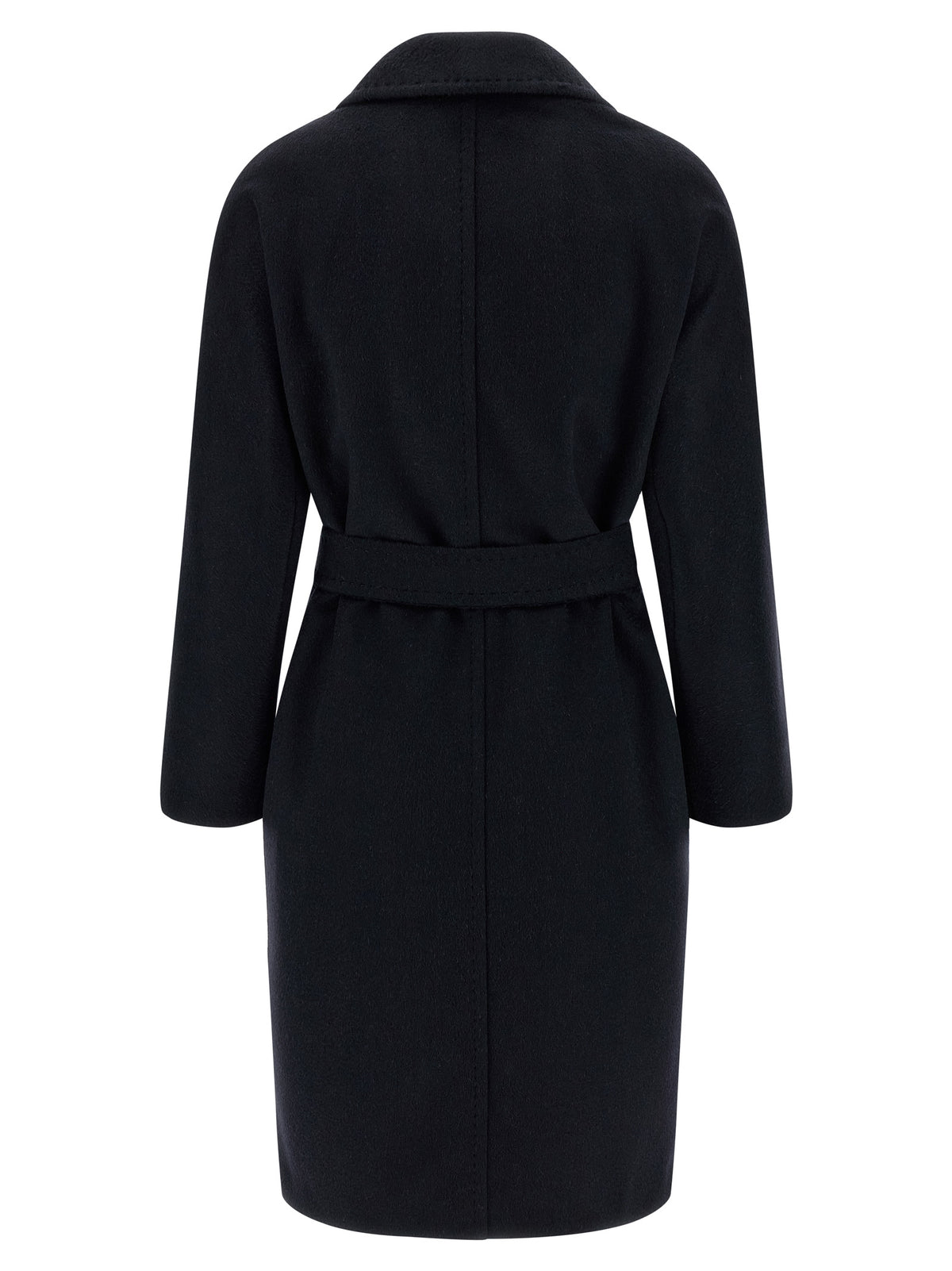 Max Mara Studio Panteon Blue Cashmere-Alpaca Midi Coat