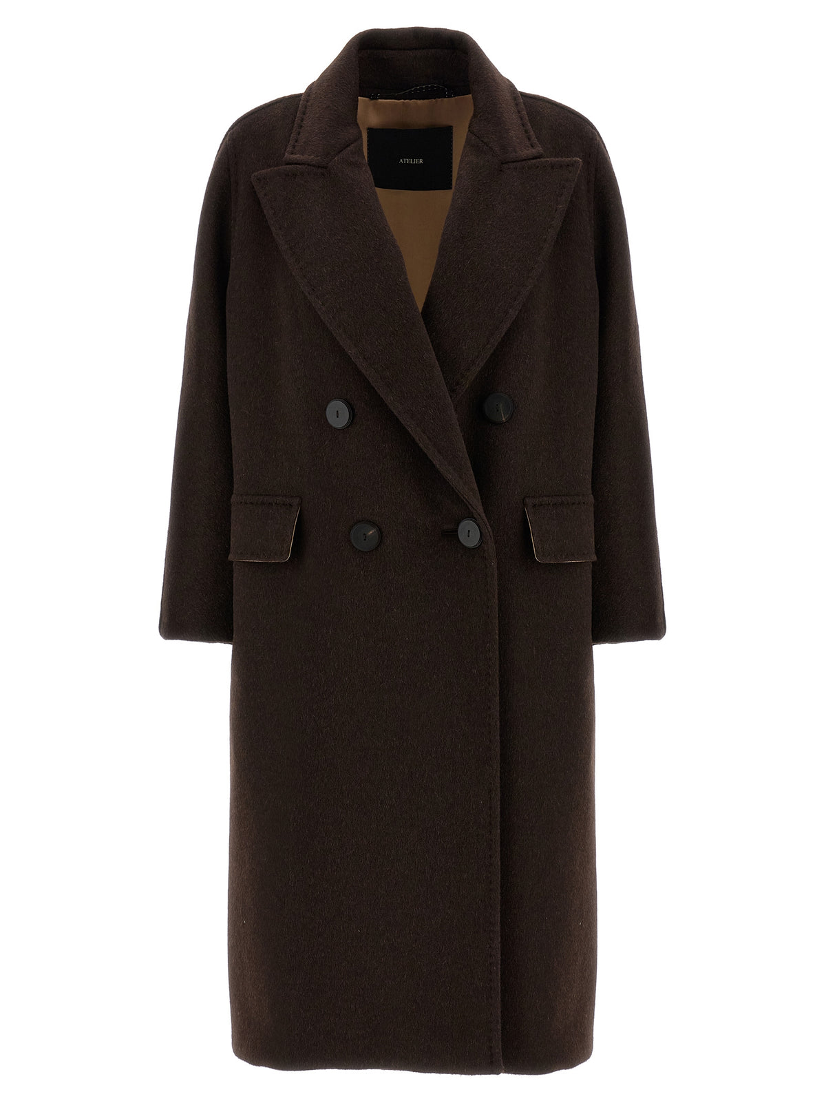 Max Mara Angus Brown Cashmere-Alpaca Coat