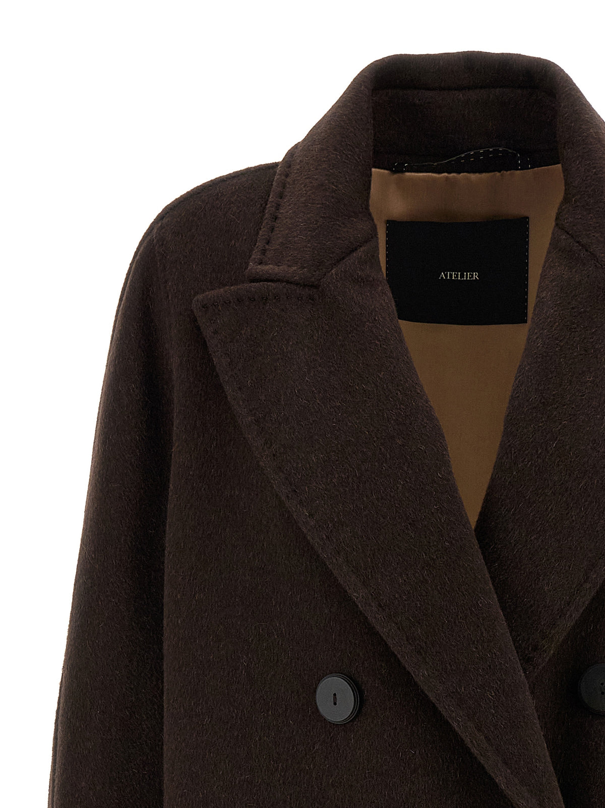 Max Mara Angus Brown Cashmere-Alpaca Coat