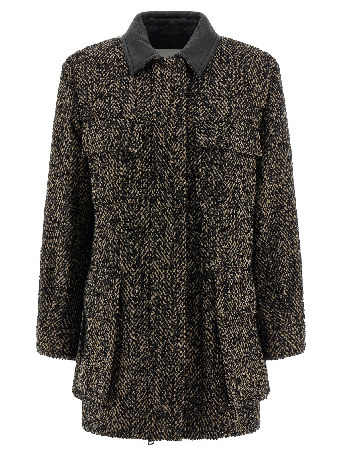 Max Mara Angio Multicolor Saharan Wool Tweed Jacket