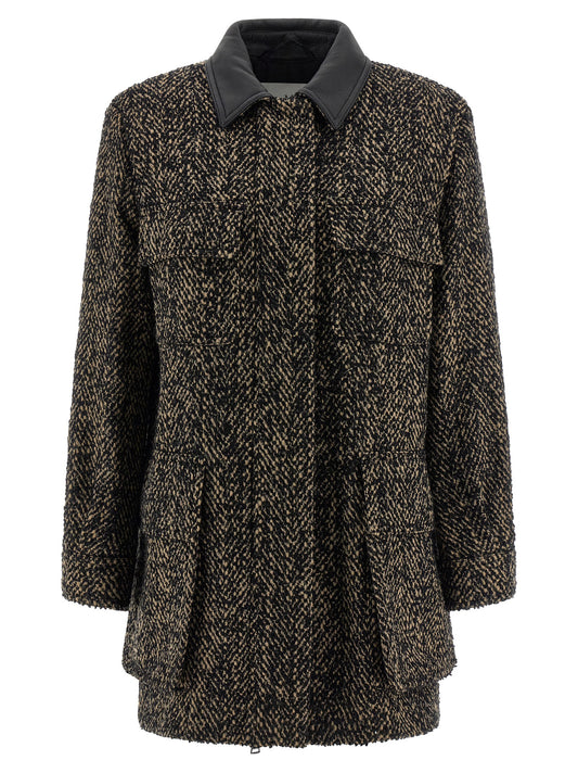 Max Mara Angio Multicolor Saharan Wool Tweed Jacket