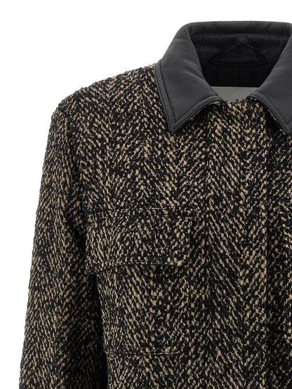 Max Mara Angio Multicolor Saharan Wool Tweed Jacket