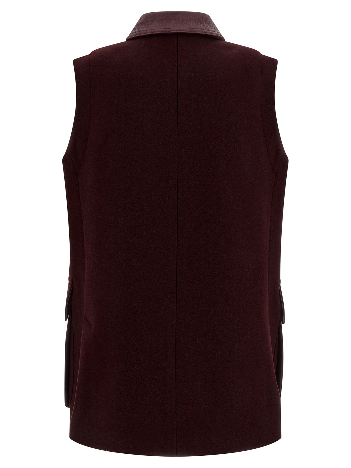 Max Mara Aeroso Bordeaux Wool-Alpaca Vest