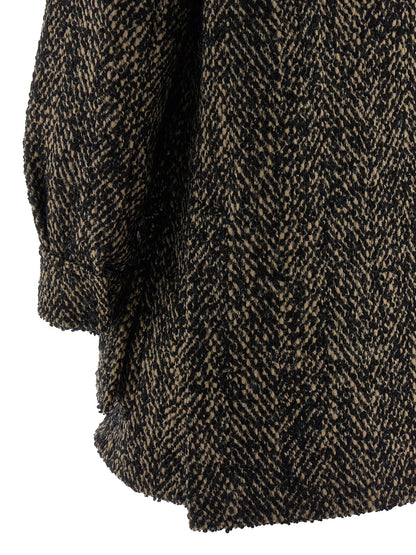 Max Mara Angio Multicolor Saharan Wool Tweed Jacket