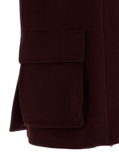 Max Mara Aeroso Bordeaux Wool-Alpaca Vest