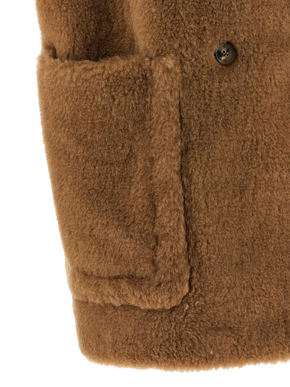Max Mara Breda Beige Camel Teddy Vest
