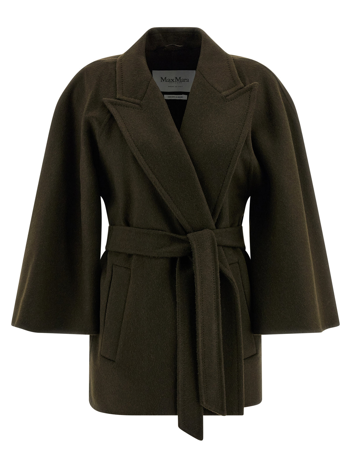 Max Mara Verna Bicolor Camel Wool Coat