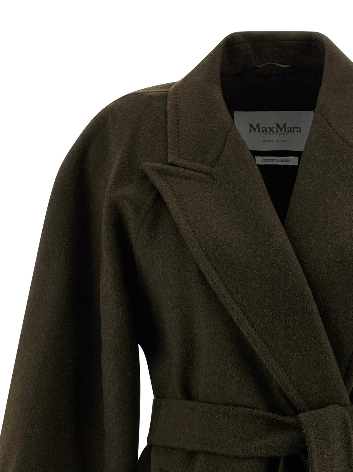 Max Mara Verna Bicolor Camel Wool Coat