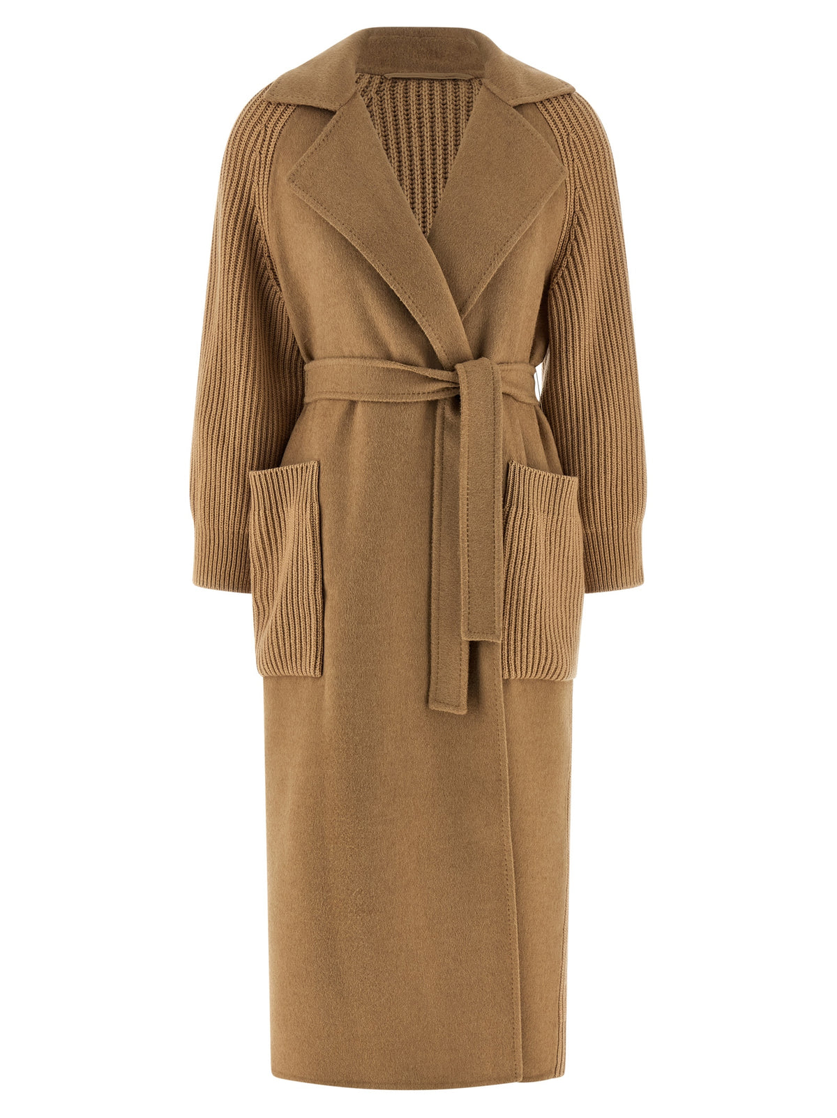 Max Mara Berard Beige Camel Wool Long Coat