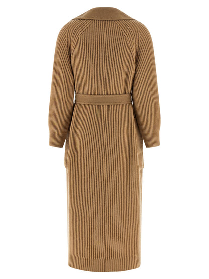 Max Mara Berard Beige Camel Wool Long Coat