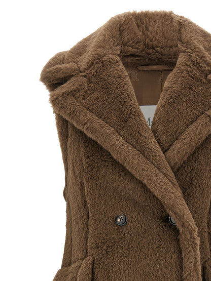 Max Mara Boario Brown Alpaca-Wool Teddy Coat