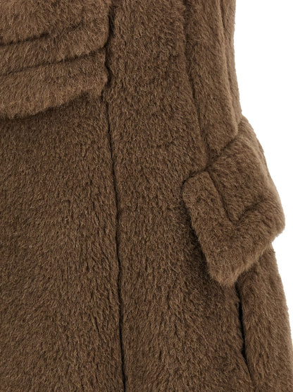 Max Mara Boario Brown Alpaca-Wool Teddy Coat