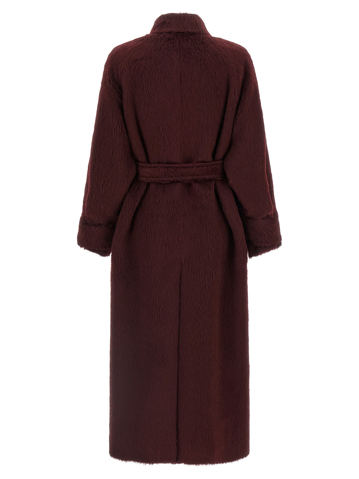 Max Mara Albata Bordeaux Alpaca-Wool Coat