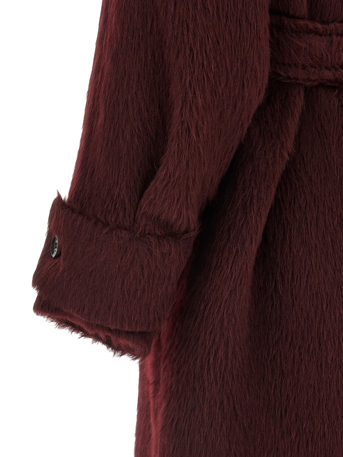 Max Mara Albata Bordeaux Alpaca-Wool Coat
