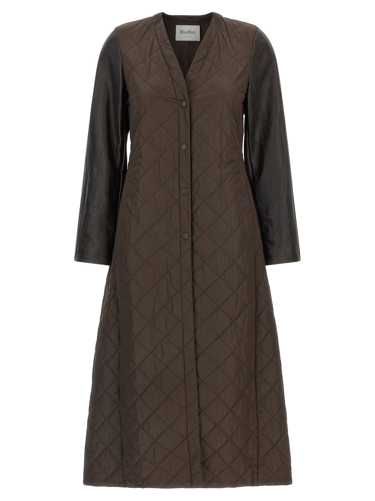 Max Mara Berta Brown Technical Long Coat