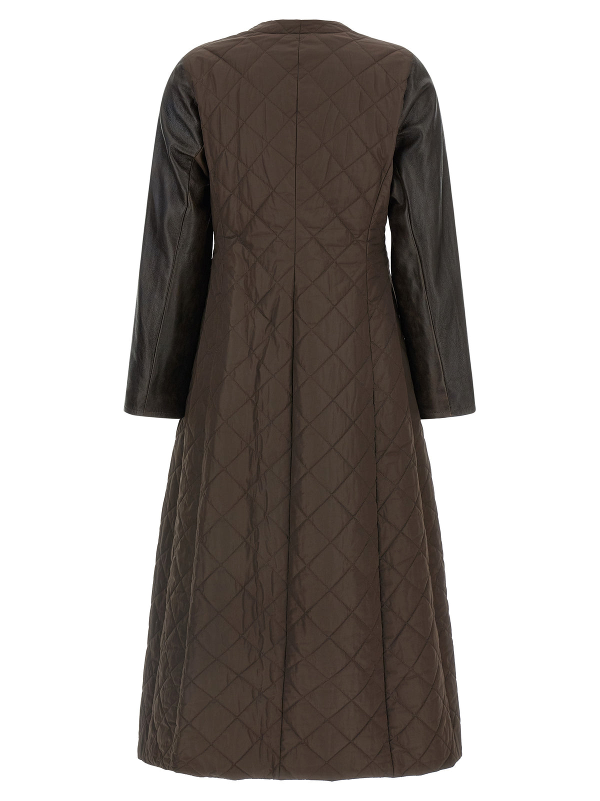 Max Mara Berta Brown Technical Long Coat