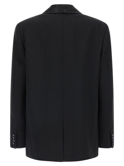 Emilio Pucci Black Labirinto Virgin Wool Blazer