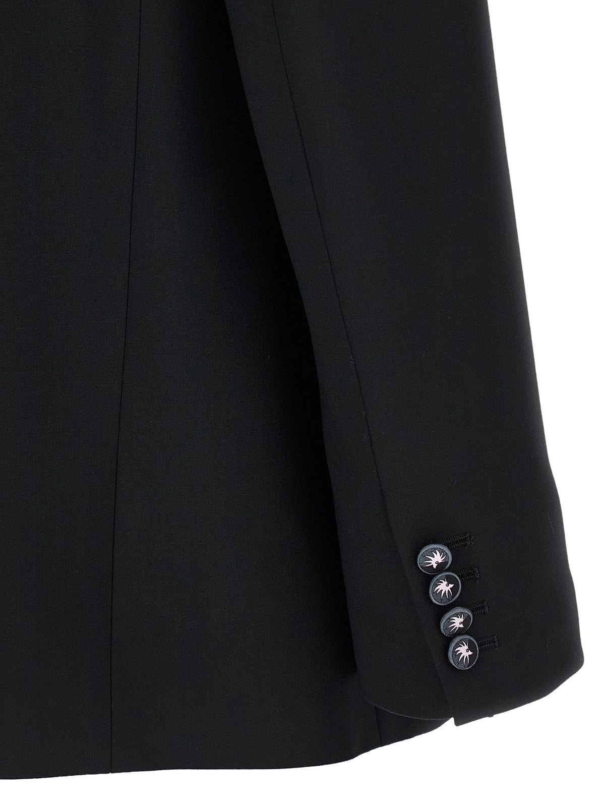 Emilio Pucci Black Labirinto Virgin Wool Blazer
