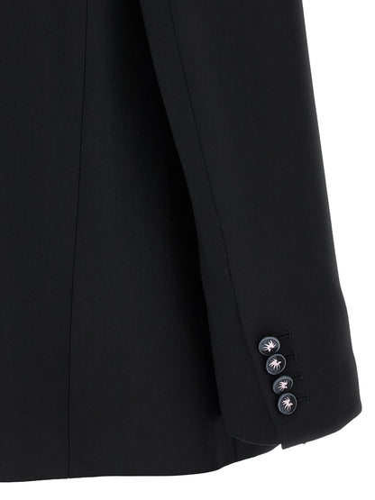 Emilio Pucci Black Labirinto Virgin Wool Blazer