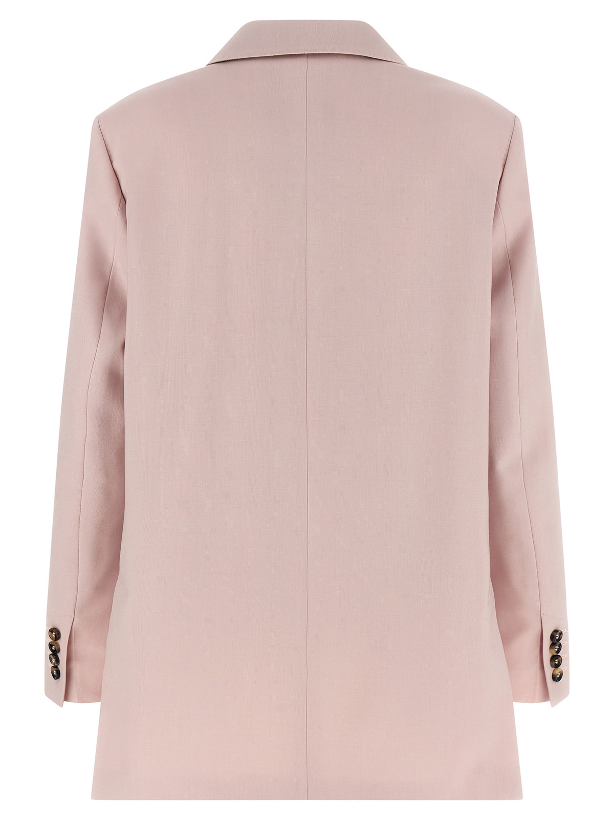 Max Mara Ombrosa Wool, Mohair and Silk Blazer in Pink