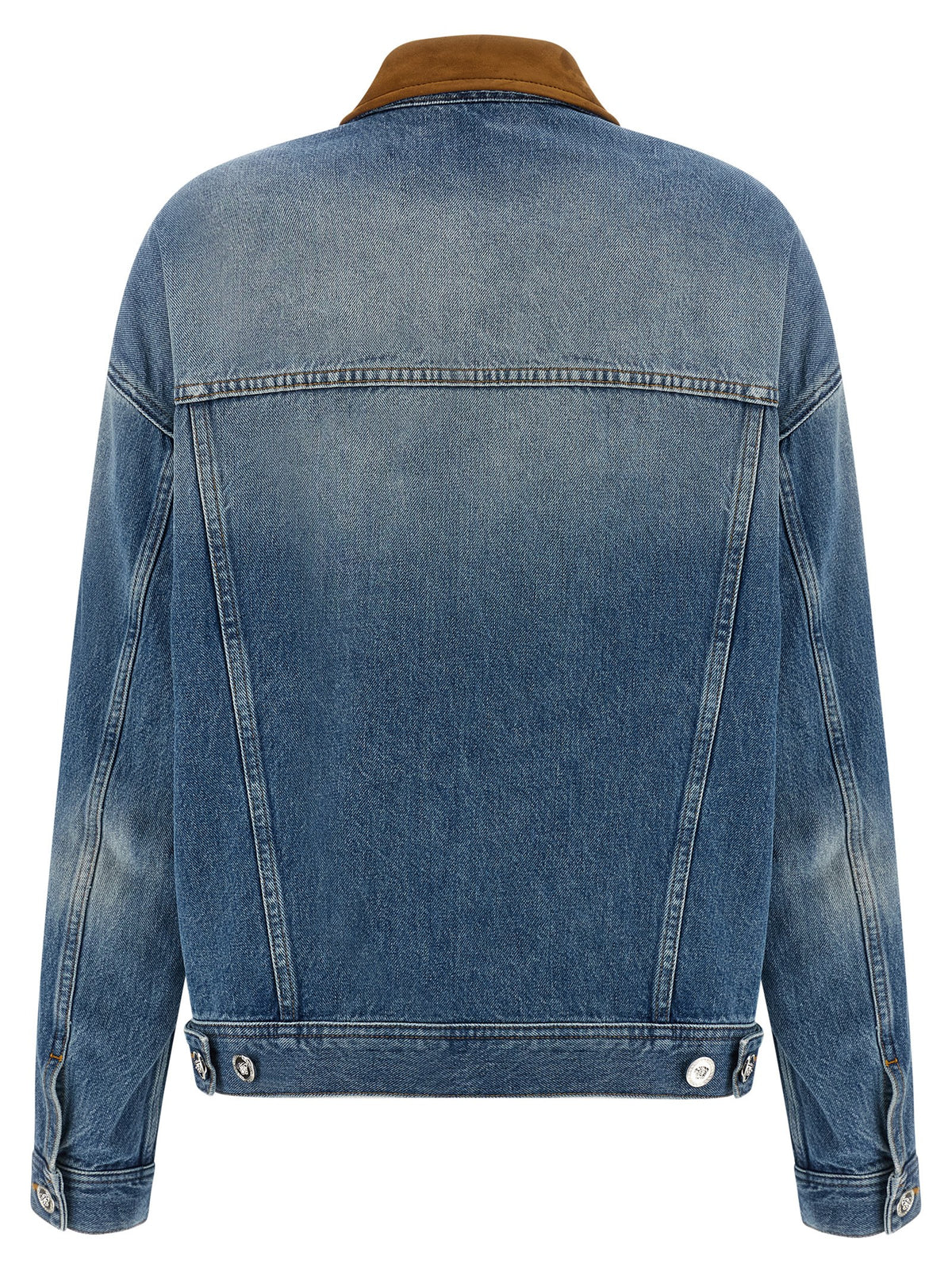 Versace Blue Stonewashed Denim Trucker Jacket