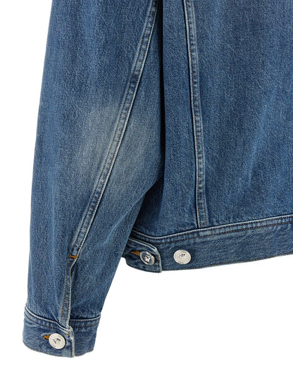 Versace Blue Stonewashed Denim Trucker Jacket