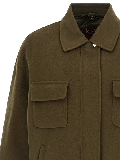 Max Mara Studio Mstdisco Bicolor Padded Coat