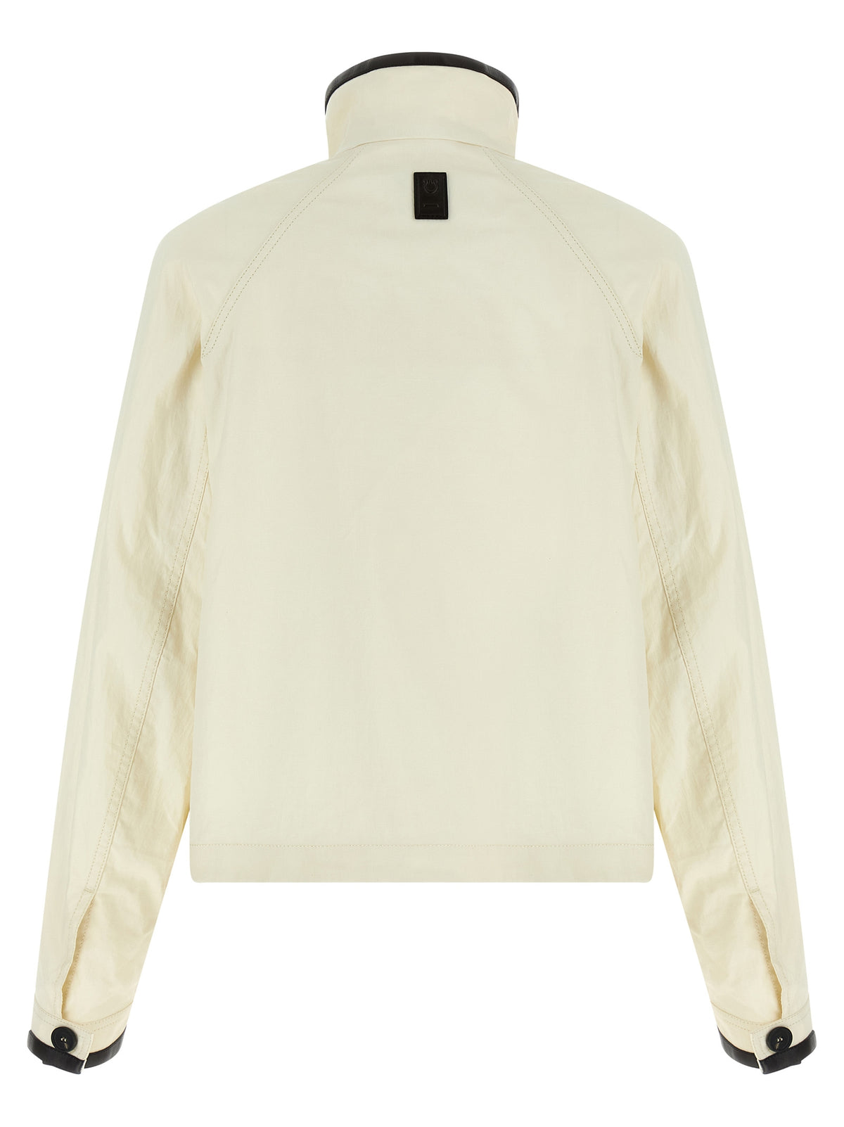 Ferragamo White Technical Linen Short Jacket