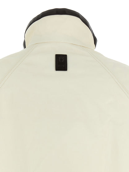 Ferragamo White Technical Linen Short Jacket
