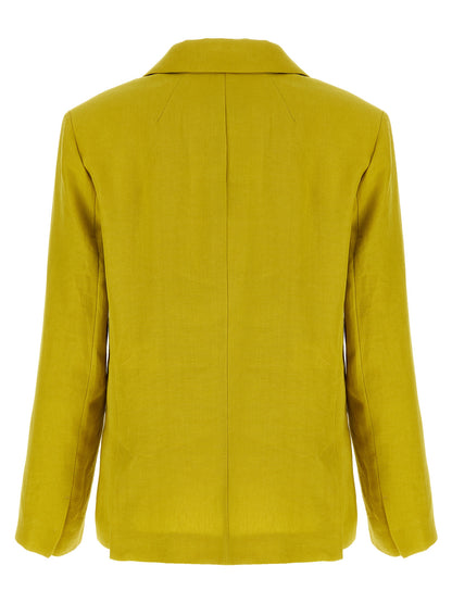 'S Max Mara SmmAlberta Bicolor Linen Blazer
