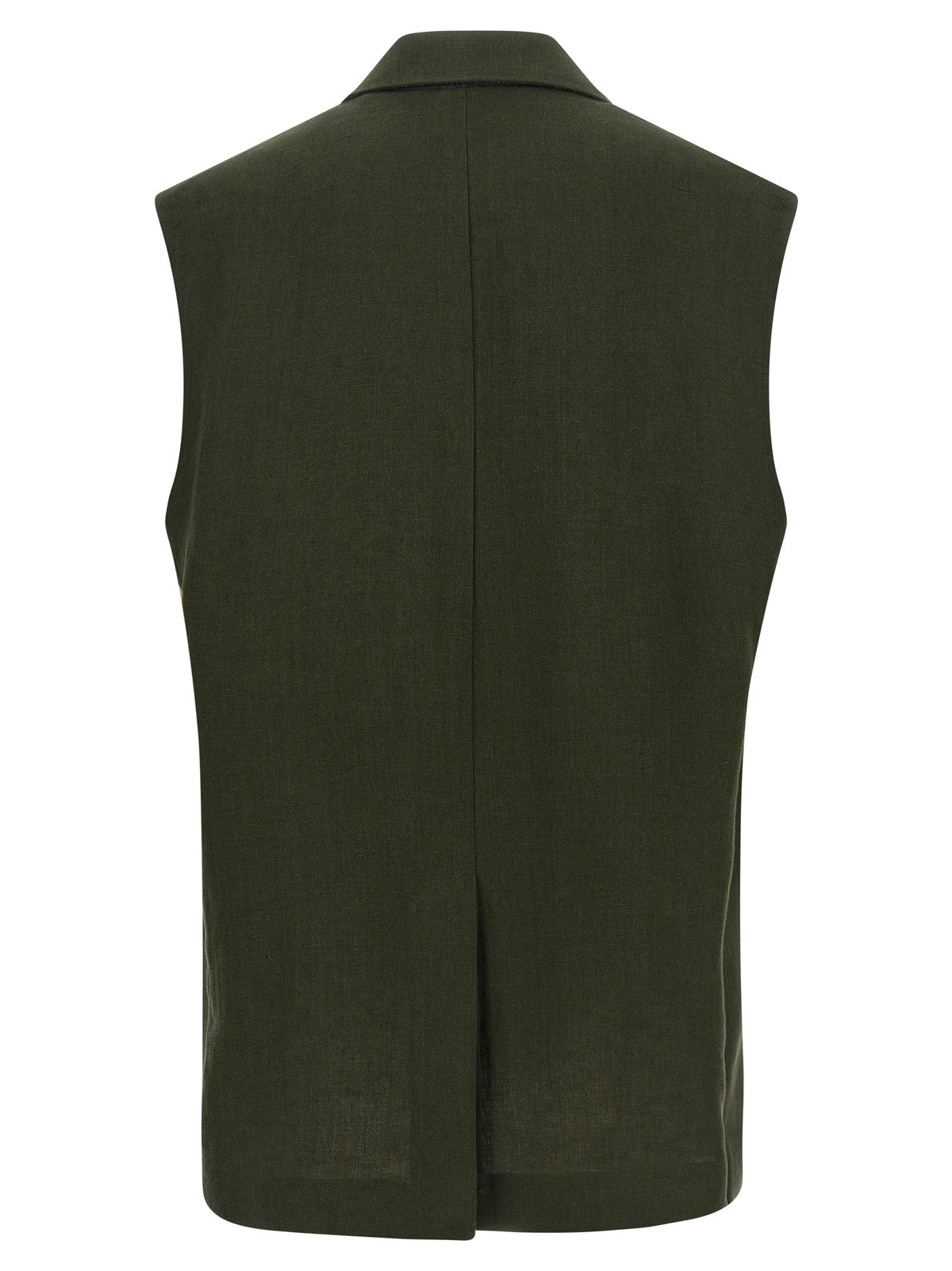 Max Mara Studio MstAia Bicolor Linen Waistcoat