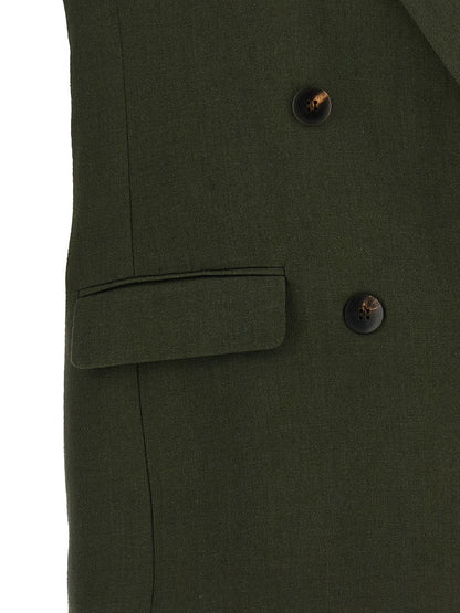 Max Mara Studio MstAia Bicolor Linen Waistcoat