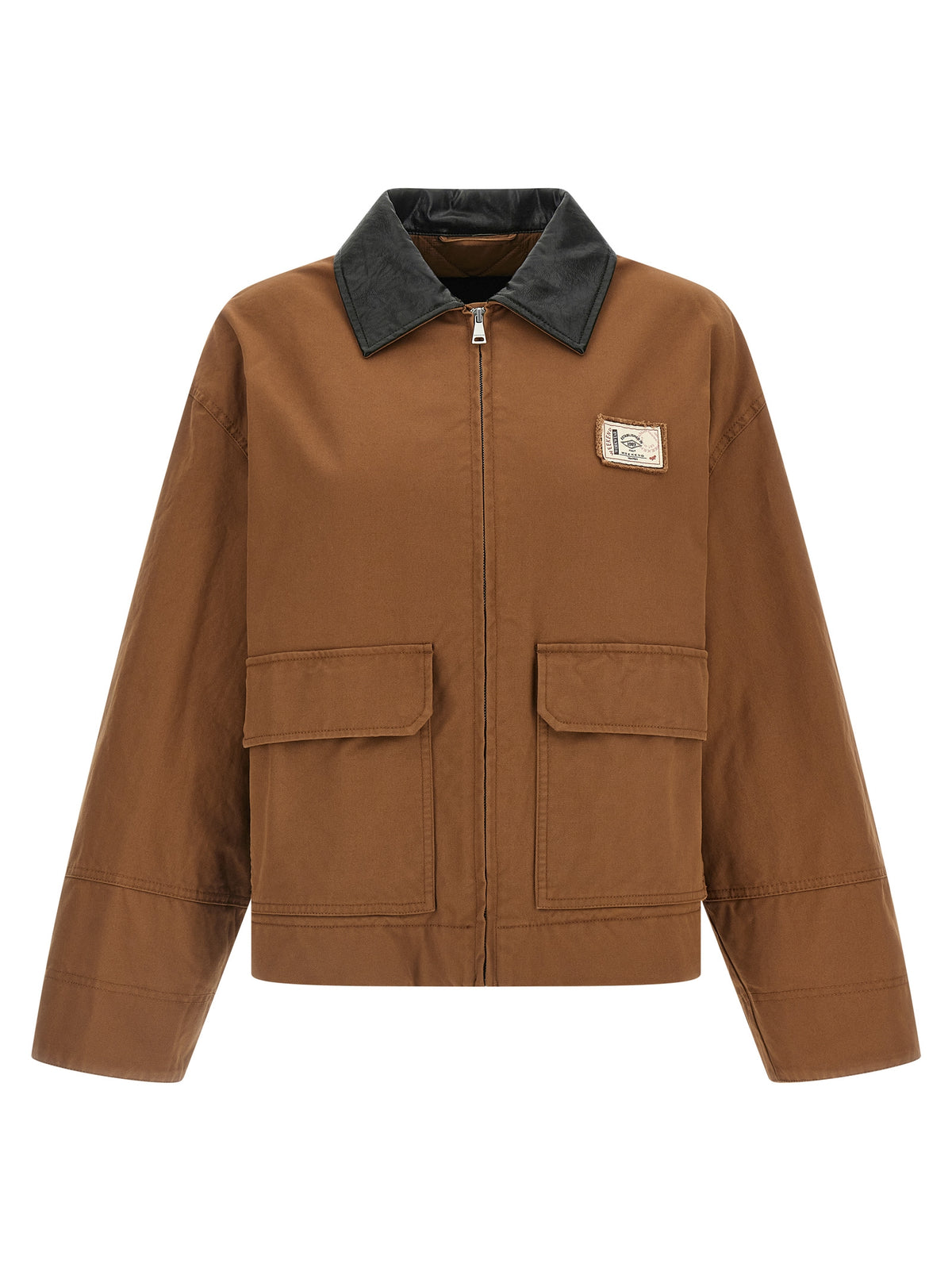 Weekend Max Mara Wkdfreccia Brown Cotton Canvas Jacket