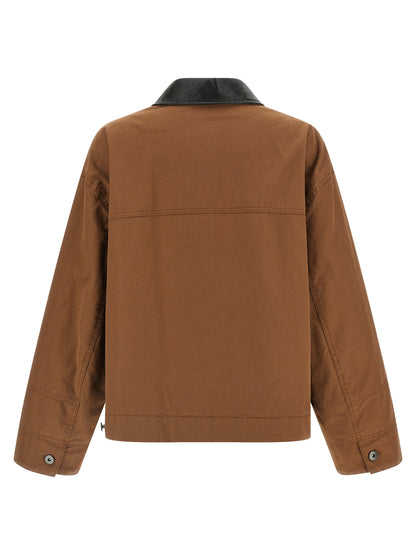 Weekend Max Mara Wkdfreccia Brown Cotton Canvas Jacket