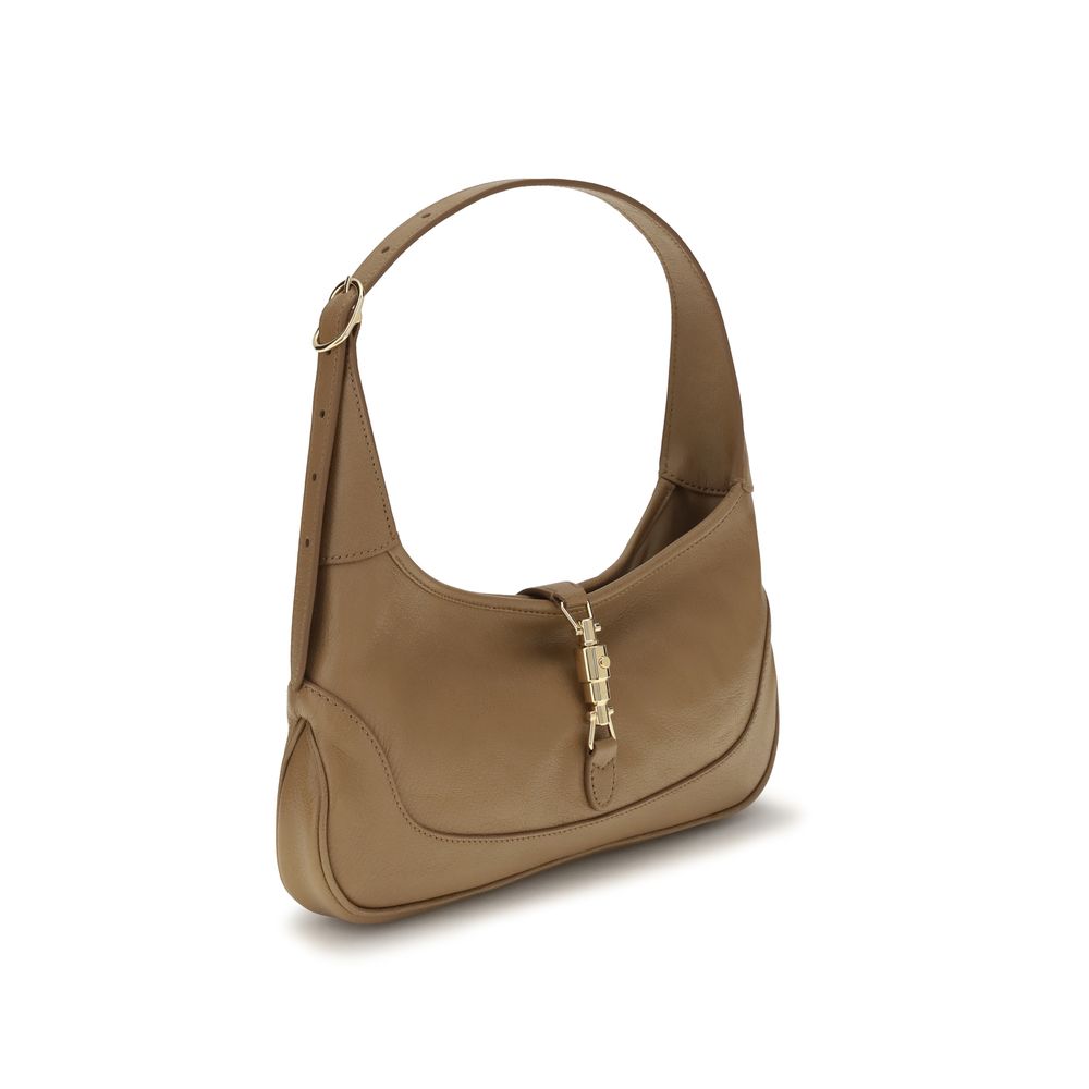 Gucci Jackie Slim Beige Goatskin Shoulder Bag