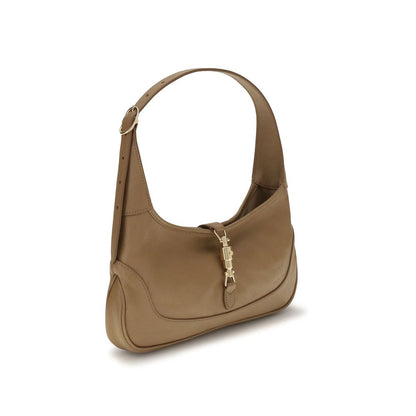 Gucci Jackie Slim Beige Goatskin Shoulder Bag