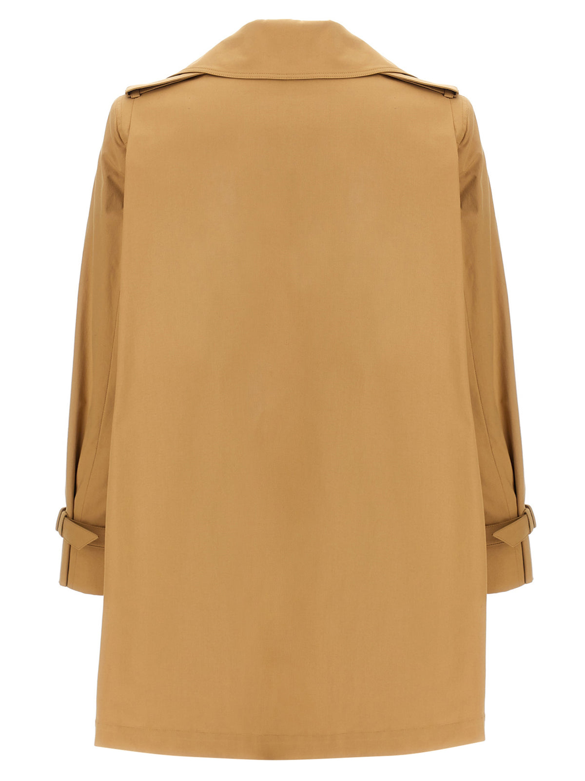 Max Mara Landa Brown Stretch Cotton Raincoat