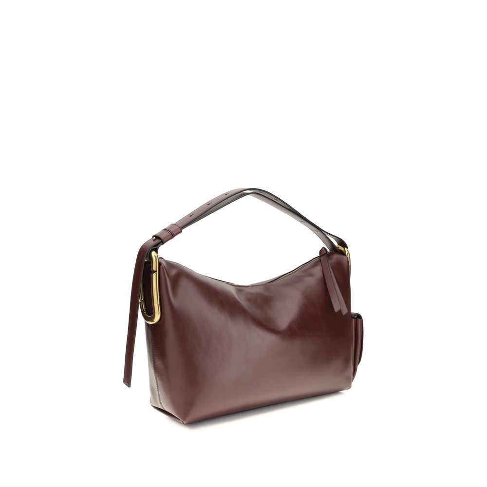 Marc Jacobs The J Marc Bordeaux Calf Leather Shoulder Bag