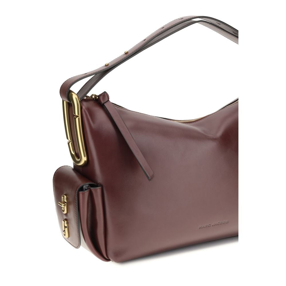 Marc Jacobs The J Marc Bordeaux Calf Leather Shoulder Bag